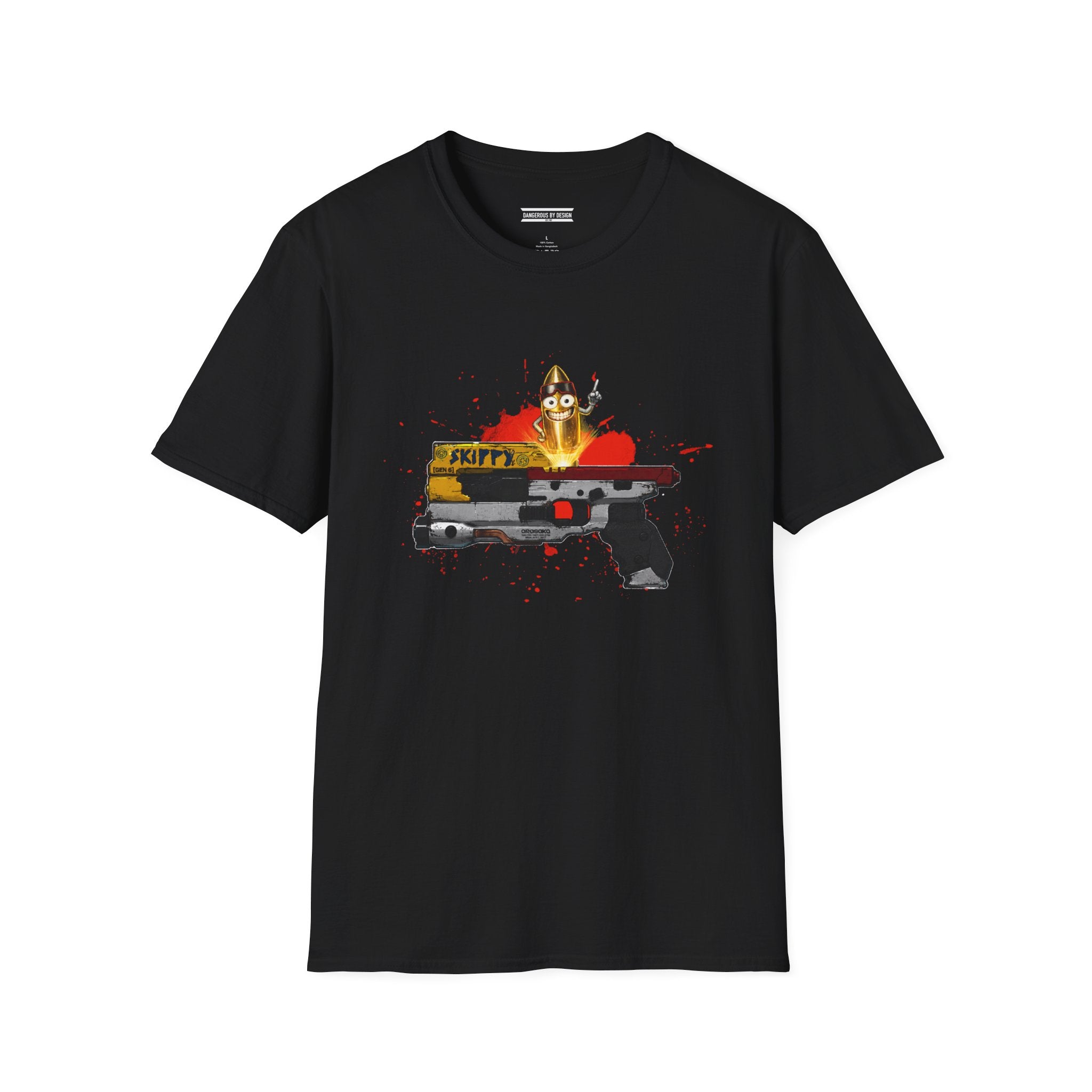 Skippy AI Handgun Cyberpunk 2077 T-Shirt