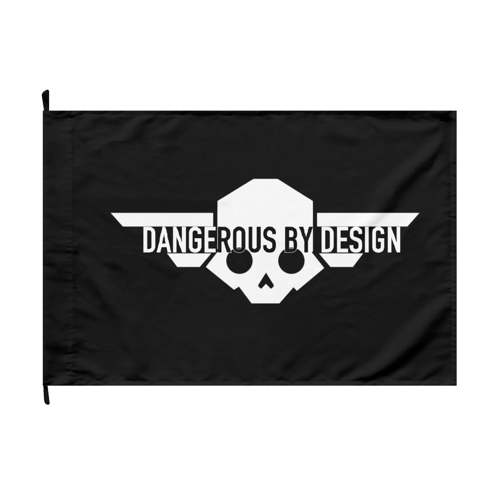Dangerous By Design Hell Divers Standard — Double-Sided Black Flag