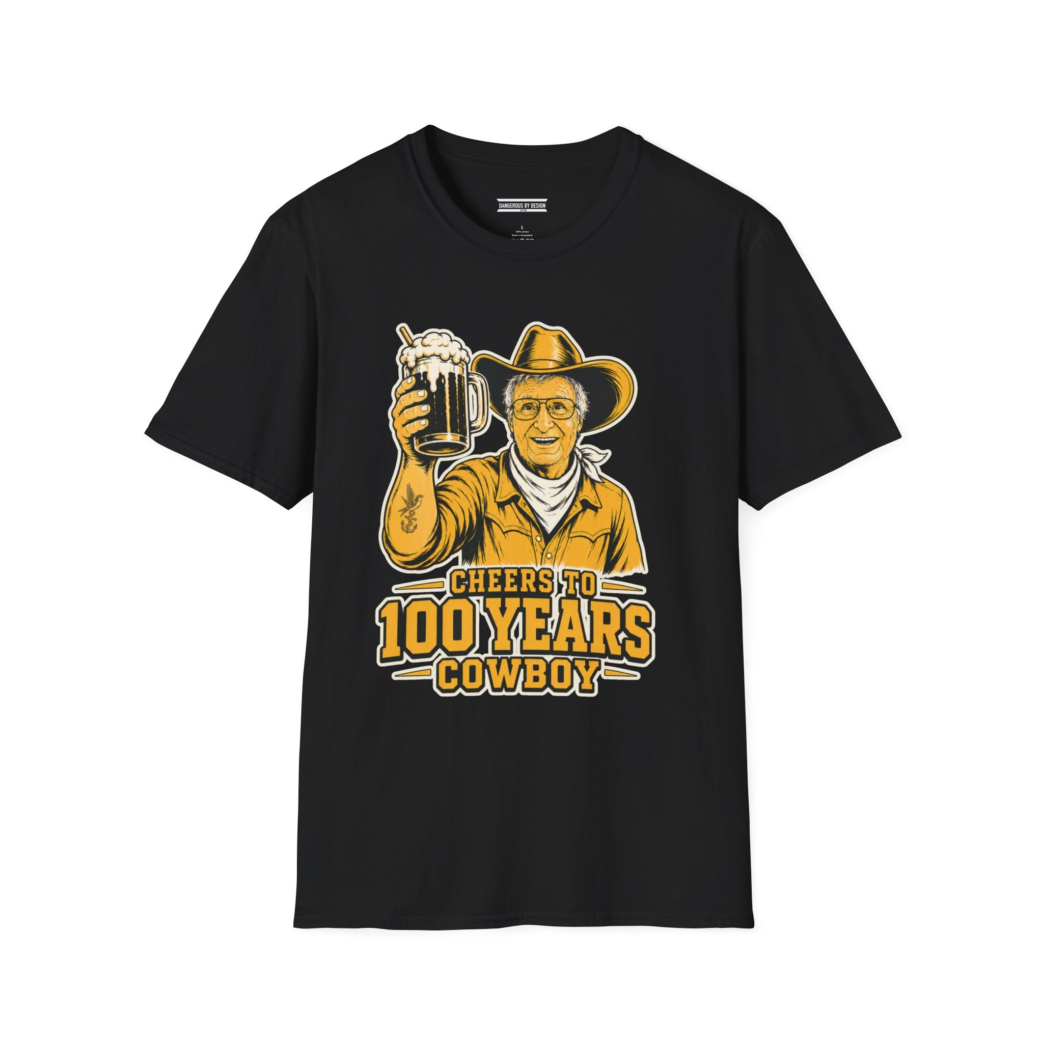 Cheers to 100 Years Cowboy T Shirt