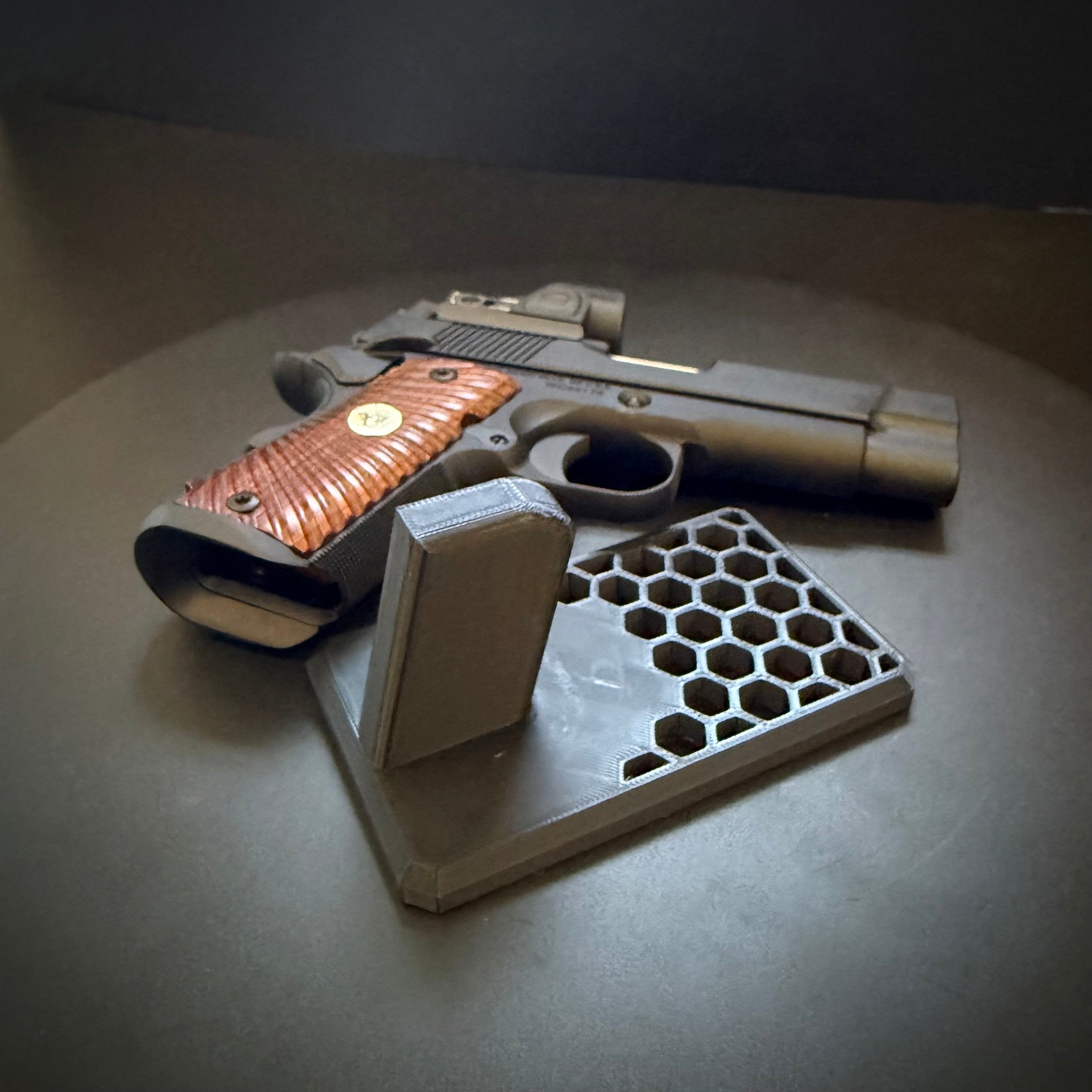 Handgun Display Stand 3D Printed